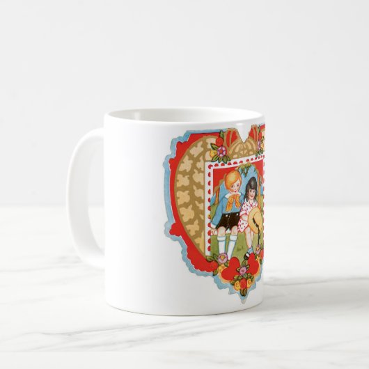 Antikes Valentine Kaffeetasse (Vorderseite Links)
