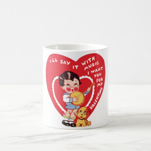 Antikes Valentine Kaffeetasse (Mittel)