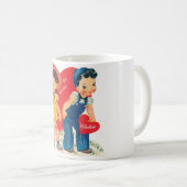 Antikes Valentine Kaffeetasse (VorderseiteRechts)