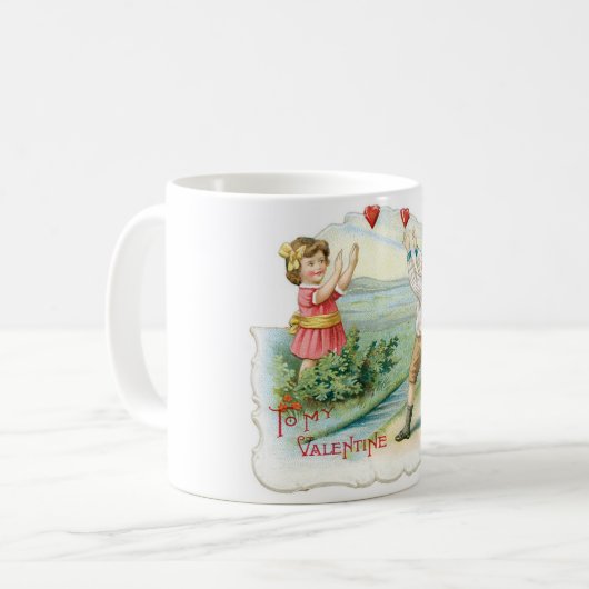 Antikes Valentine Kaffeetasse (Vorderseite Links)