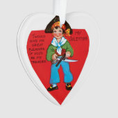 Antikes Valentine Ornament (Vorderseite)