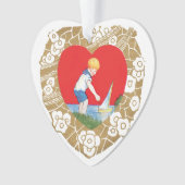 Antikes Valentine Ornament (Vorderseite)