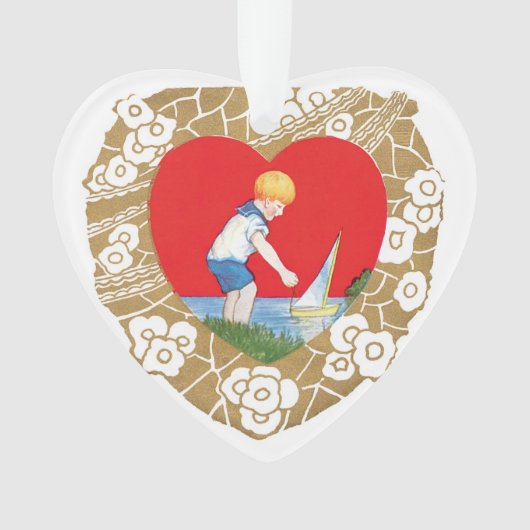 Antikes Valentine Ornament (Vorderseite)