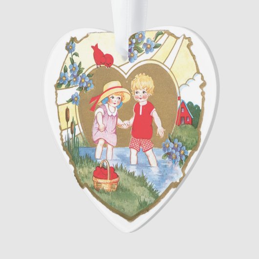 Antikes Valentine Ornament (Vorderseite)