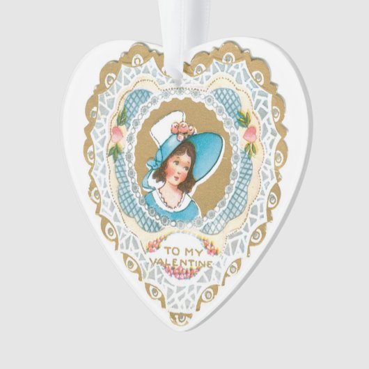 Antikes Valentine Ornament (Vorderseite)