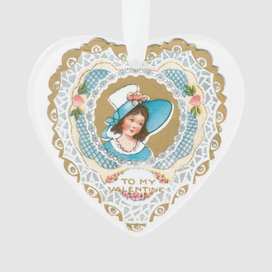 Antikes Valentine Ornament (Vorderseite)