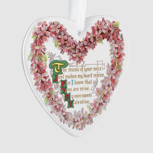 Antikes Valentine Ornament (Vorderseite)