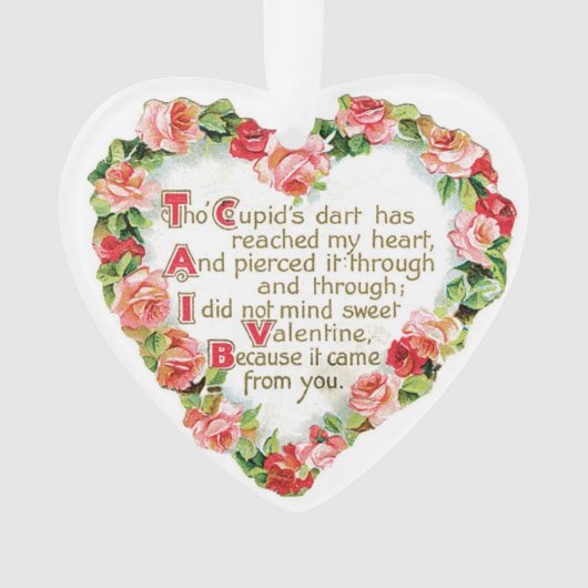 Antikes Valentine Ornament (Vorderseite)