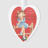 Antikes Valentine Ornament (Vorderseite)