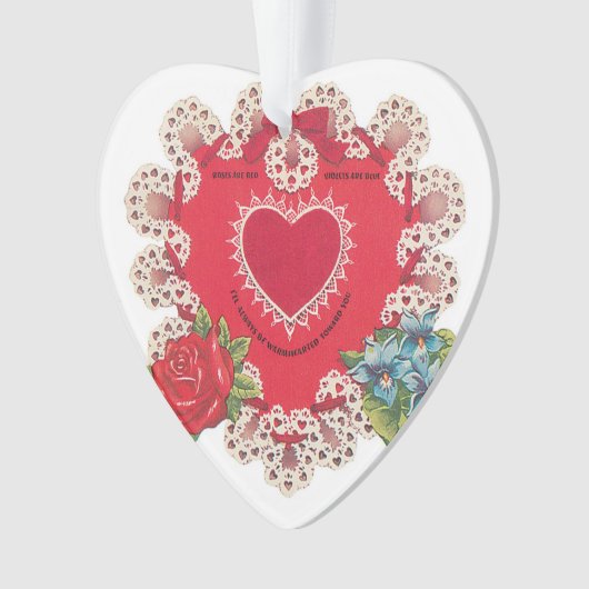 Antikes Valentine Ornament (Vorderseite)