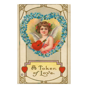 Antikes Valentinsgrußkarte, Stecher Litho Company, Fotodruck