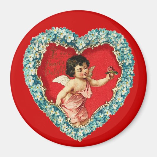Antikes Valentinsherz Magnet (Vorne)