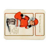 Antikes Valentinsmädchen Magnet (Horizontal)