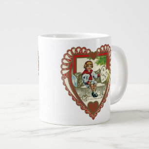 Antikes Valentinstag im viktorianischen Stil, Jung Jumbo-Tasse