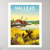 Antikes Vallejo Kalifornien Poster (Vorne)