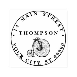 Antikes Velociped Hochrad Fahrrad Penny Farthing F Permastempel