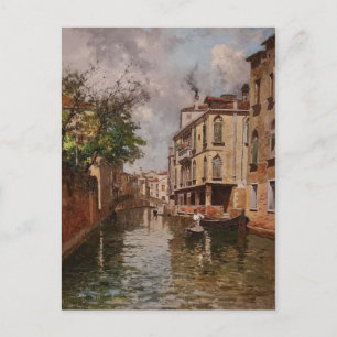 Antikes Venedig Antonio Leto venezianischer Kanal Postkarte