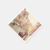 Antikes Venedig Serviette (Ecke)