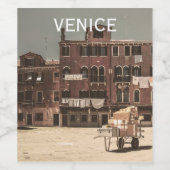 Antikes Venedig Weinetikett (Einzelnes Label)