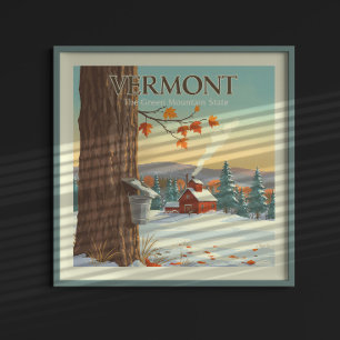 Antikes Vermont Poster