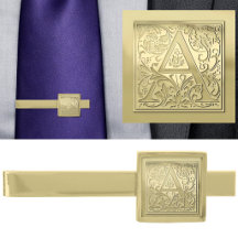 Antikes verziertes graviertes Initial A Monogramm 