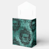 Antikes Viktorianisches Aquamarines und schwarzes  Geschenkschachtel (Geöffnet)