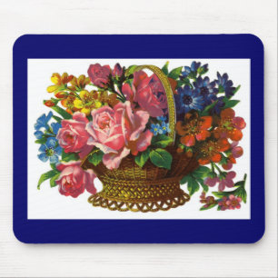 Antikes viktorianisches BlumenMousepad Mousepad