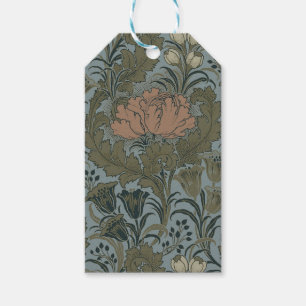Antikes viktorianisches Blumenmuster Salbei Terrak Geschenkanhänger