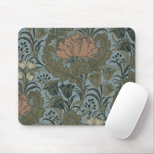 Antikes viktorianisches Blumenmuster Salbei Terrak Mousepad