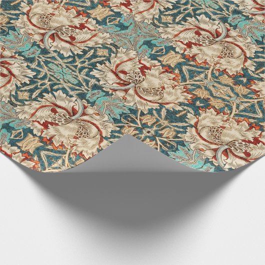Antikes viktorianisches botanisches Geschenkpapier (Ecke)
