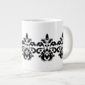 Antikes Viktorianisches Damastmuster Jumbo-Tasse (Vorderseite Rechts)