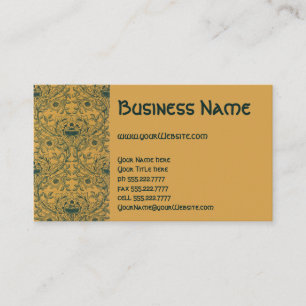 Antikes viktorianisches florales Muster von Willia Visitenkarte