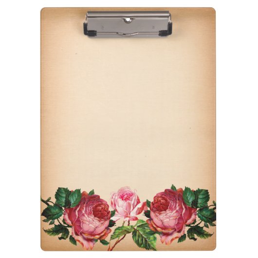 Antikes Viktorianisches Floristisches Stylist Klemmbrett (Vorderseite)