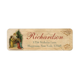 Antikes Viktorianisches Jesus Krippe Engel Christl