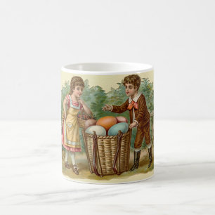 Antikes viktorianisches Ostern Kaffeetasse