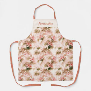 Antikes viktorianisches rosa Blumen Chic Muster Schürze