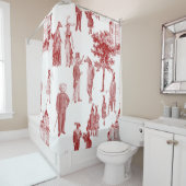 antikes viktorianisches Tiertoilanthropomorphes ro Duschvorhang (Beispiel)