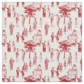 antikes viktorianisches Tiertoilanthropomorphes ro Stoff (Muster)