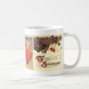 Antikes viktorianisches Valentinstag an meine Süße Kaffeetasse