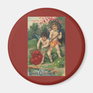 Antikes viktorianisches Valentinstagsgeschenk der  Magnet