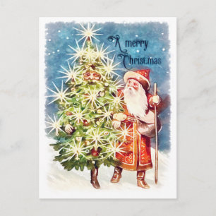 Antikes Viktorianisches Weihnachten Postkarte