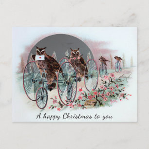 Antikes Viktorianisches Weihnachten Postkarte