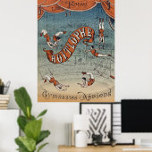 Antikes Viktorianisches Zirkusmilieu Poster (Heimbüro)