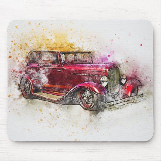 Antikes Vintage-Auto Mousepad (Vorne)