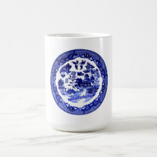 Antikes Vintage Blue Willow Muster circa 1790 Kaffeetasse