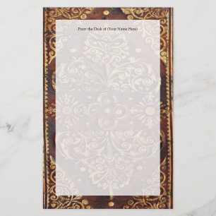 Antikes Vintage-Buchbild Briefpapier