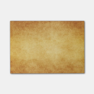 Antikes Vintage-Ernte-Gold-Pergamentpapier leer Post-it Klebezettel