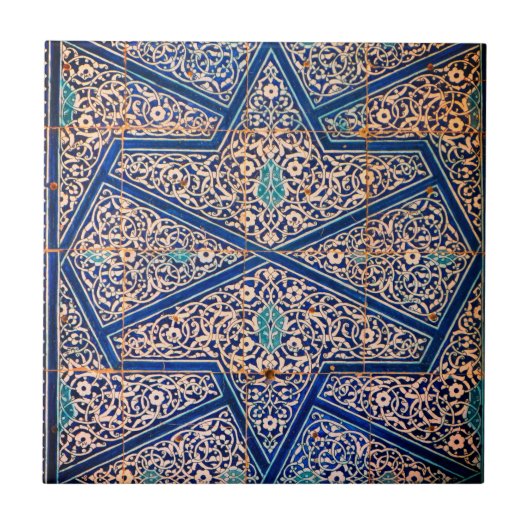 Antikes Vintage-Mosaik Fliese (Vorderseite)