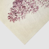 Antikes Vintages botanisches Lila Lilac Blossom Seidenpapier (Ausschnitt)