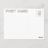 Antikes Vintages Buchcover mit Metallscharnieren Postkarte (Rückseite)